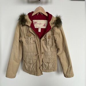 Vintage Y2K Abercrombie & Fitch Canvas Cargo Jacket